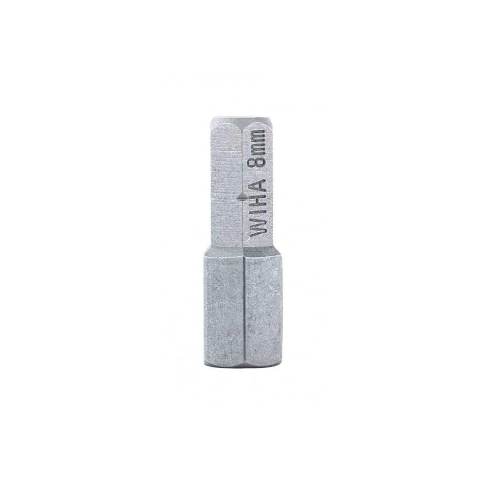 Wiha 71946 Hex Screwdriver Insert Bit: 1/4" Drive, 1" OAL Image