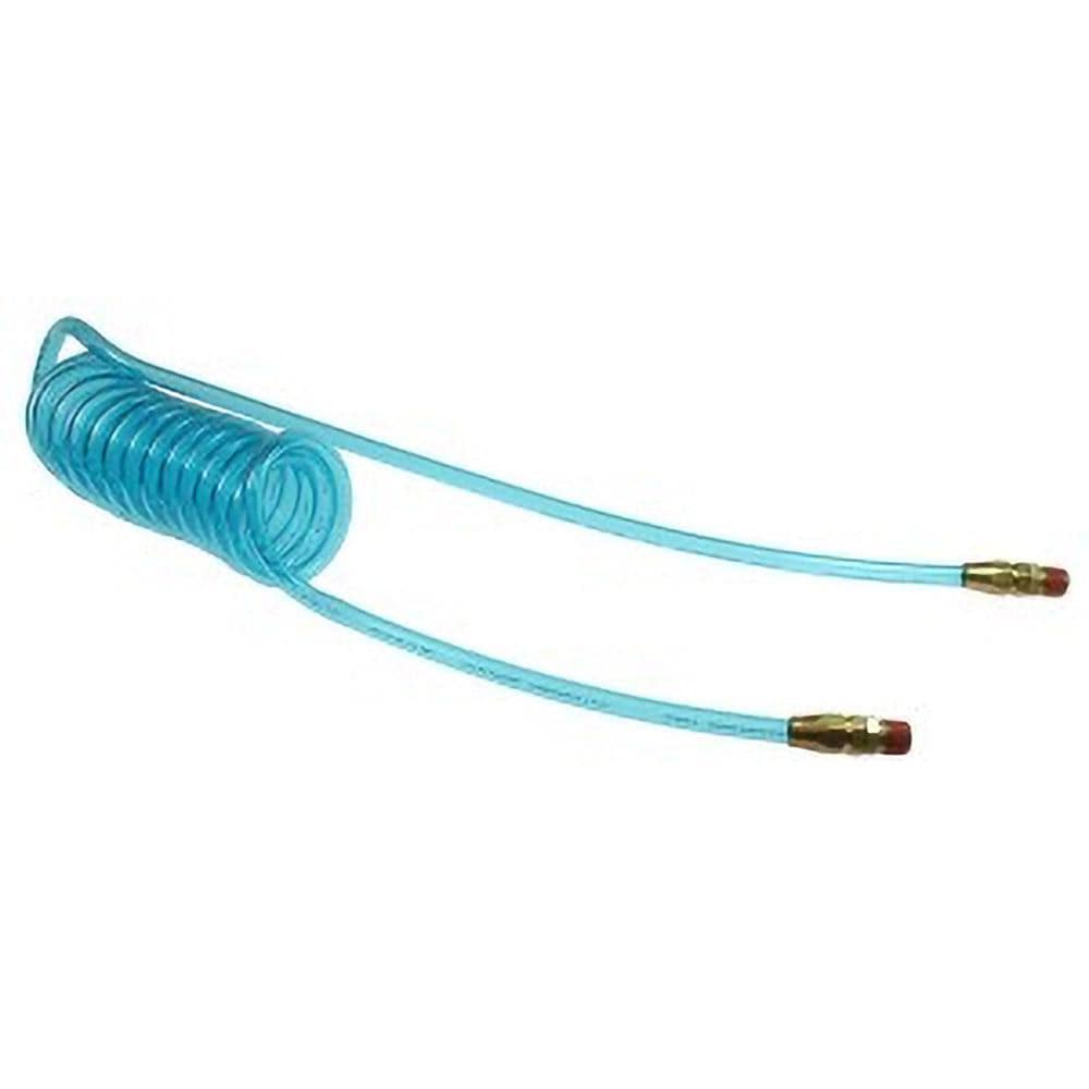 Coilhose Pneumatics PR516-104B-T Coiled & Self Storing Hose: 5/16" ID, 10 Long, Male Swivel x Male Swivel Image