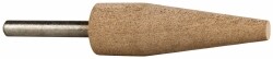 Mounted Point: 2-1/2" Thick, 1/4" Shank Dia, A1, 120 Grit, Fine