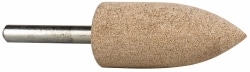 Mounted Point: 2" Thick, 1/4" Shank Dia, A11, 80 Grit, Medium