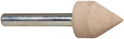 Mounted Point: 7/8" Thick, 1/4" Shank Dia, A14, 120 Grit, Fine