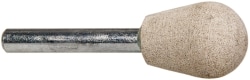 Mounted Point: 1" Thick, 1/4" Shank Dia, A23, 120 Grit, Fine