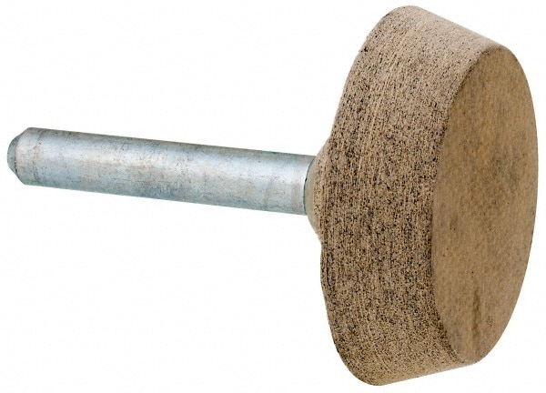 Mounted Point: 3/8" Thick, 1/4" Shank Dia, A34, 120 Grit, Fine