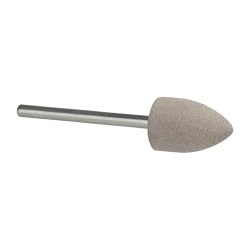 Mounted Point: 3/4" Thick, 1/8" Shank Dia, B42, 120 Grit, Fine