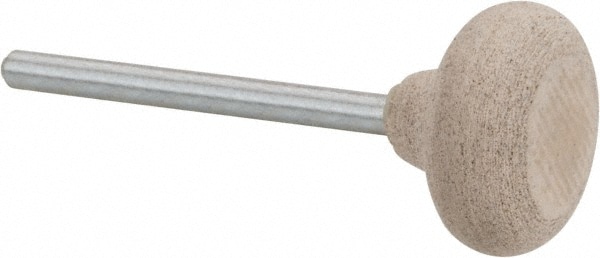 Mounted Point: 5/16" Thick, 1/8" Shank Dia, B61, 120 Grit, Fine