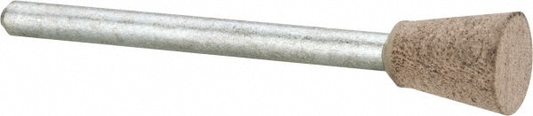 Mounted Point: 3/8" Thick, 1/8" Shank Dia, B104, 120 Grit, Fine