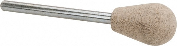 Mounted Point: 11/16" Thick, 1/8" Shank Dia, B111, 120 Grit, Fine