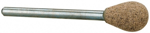Mounted Point: 1/2" Thick, 1/8" Shank Dia, B112, 80 Grit, Medium