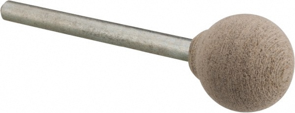 Mounted Point: 1/2" Thick, 1/8" Shank Dia, B121, 120 Grit, Fine