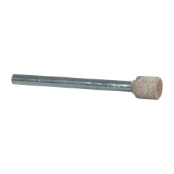 Mounted Point: 1/4" Thick, 1/8" Shank Dia, W160, 80 Grit, Medium