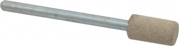 Mounted Point: 1/2" Thick, 1/8" Shank Dia, W163, 120 Grit, Fine