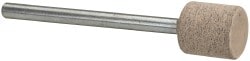 Mounted Point: 3/8" Thick, 1/8" Shank Dia, W175, 80 Grit, Medium