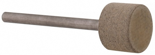 Mounted Point: 3/8" Thick, 1/8" Shank Dia, W184, 120 Grit, Fine