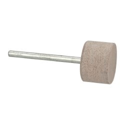Mounted Point: 1/2" Thick, 1/8" Shank Dia, W203, 120 Grit, Fine