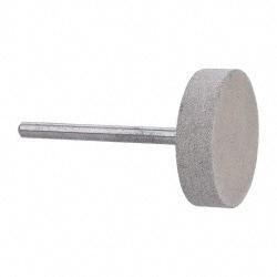 Mounted Point: 1/4" Thick, 1/8" Shank Dia, W216, 120 Grit, Fine