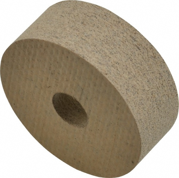 Unmounted Buffing Wheel: 1" Dia, 3/8" Thick, 1/4" Arbor Hole Dia