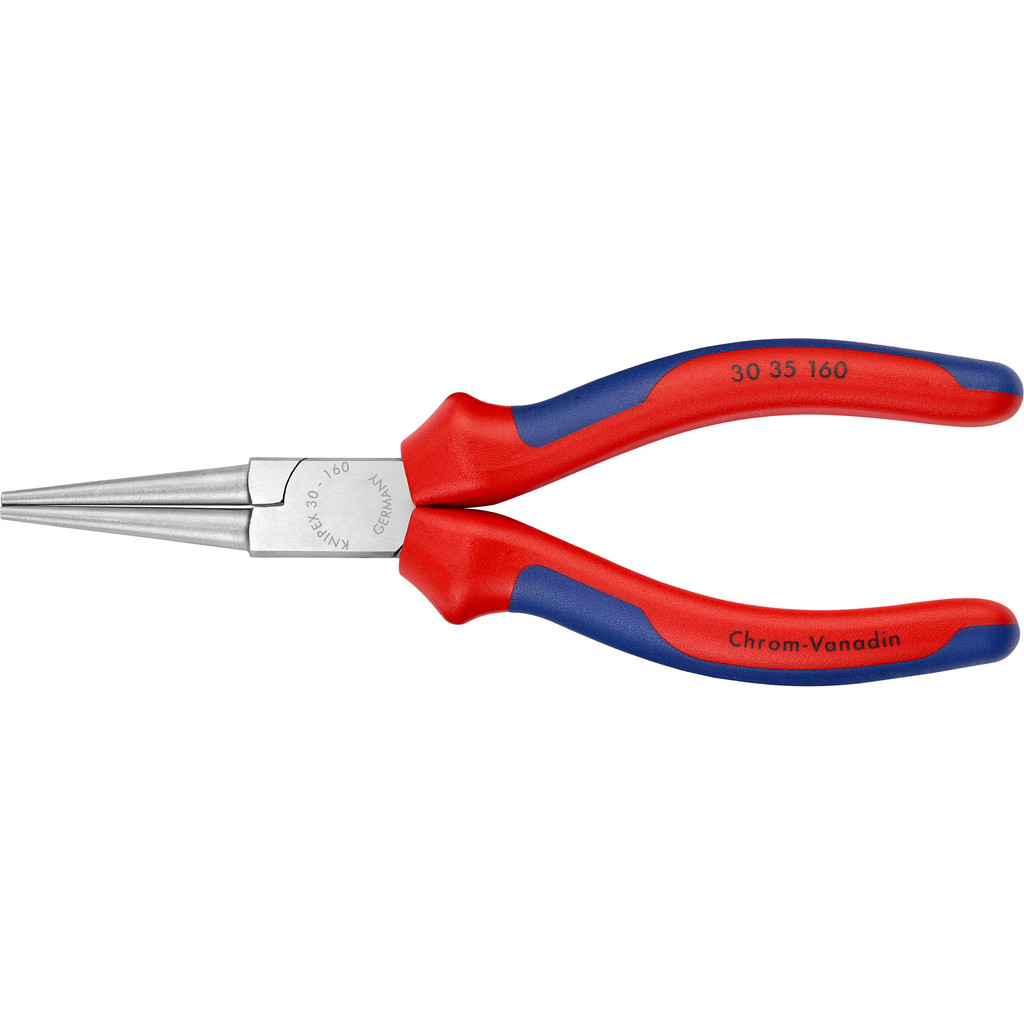 Knipex 30 33 160 Long Nose Pliers – Smooth Grips, Chrome Plated, 6.3-Inch
