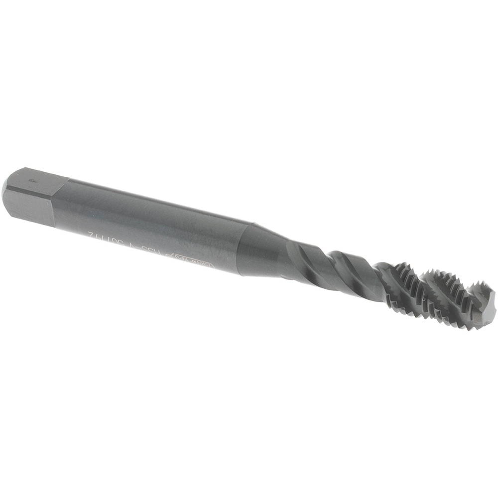 OSG 145901 #10-32 UNF, 3 Flute, 45° Helix, Bottoming Chamfer, Oxide Finish, Vanadium High Speed Steel Spiral Flute STI Tap 