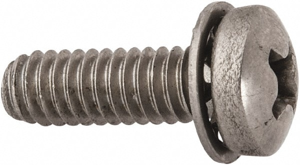 Value Collection W98506PS Machine Screw: #8-32 x 1/2", Pan Head, Phillips Image