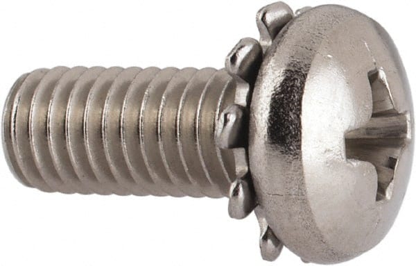 Value Collection W98366PS Machine Screw: #10-32 x 1/2", Pan Head, Phillips 