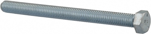 Value Collection HCFD0500600CZ Hex Head Cap Screw: 1/2-13 x 6", Grade 5 Steel, Zinc-Plated Image