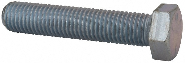 Hex Head Cap Screw: 3/4-10 x 3-3/4", Grade 5 Steel, Zinc-Plated