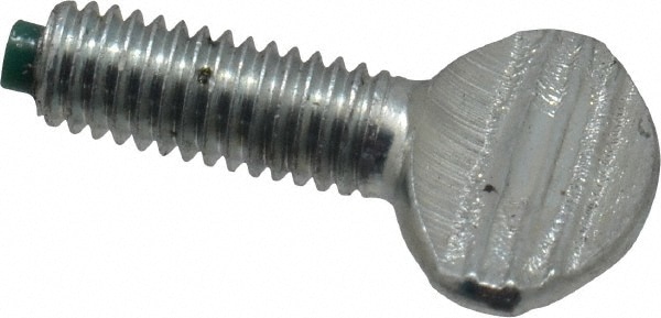 2 Steel Thumb Screw: #10-32, 1/2" Length Under Head, Oval Head