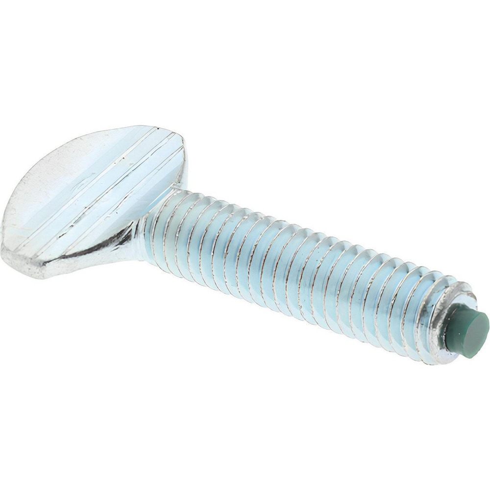 2 Steel Thumb Screw: 3/8-16, 1-1/2" Length Under Head, Oval Head