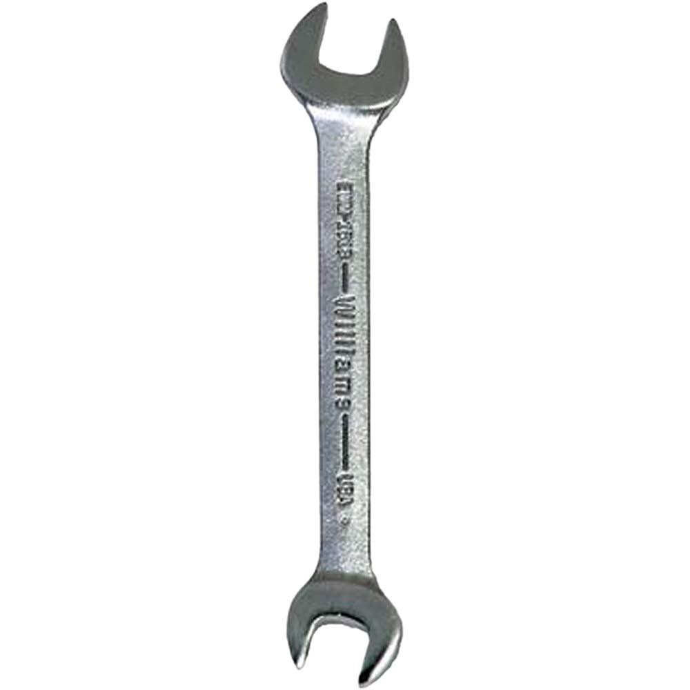 Williams Open End Wrenches; Wrench Size 7 x 8 mm; Material Steel; Finish Satin, Chrome