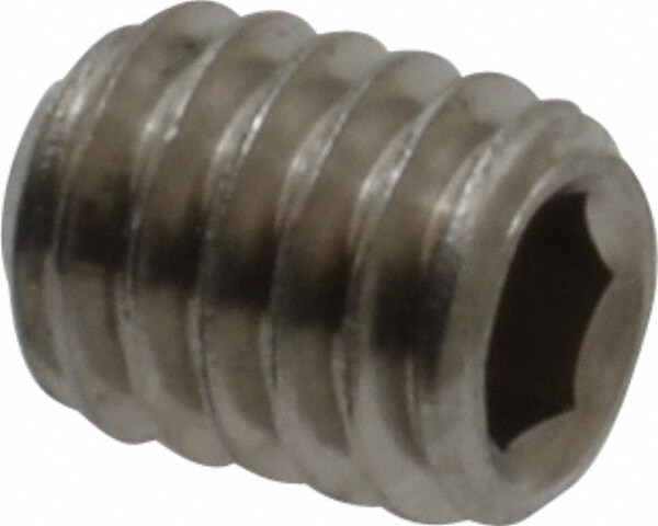 Value Collection MASS0040005CP Set Screw: M4 x 0.70 x 5 mm, Cup Point, Stainless Steel, Grade 18-8 & Austenitic Grade A2 Image