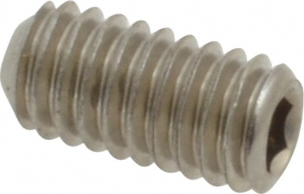 Value Collection MASS0040008CP Set Screw: M4 x 0.70 x 8 mm, Cup Point, Stainless Steel, Grade 18-8 & Austenitic Grade A2 Image