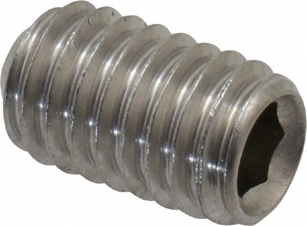 Value Collection MASS0060010CP Set Screw: M6 x 1.00 x 10 mm, Cup Point, Stainless Steel, Grade 18-8 & Austenitic Grade A2 Image