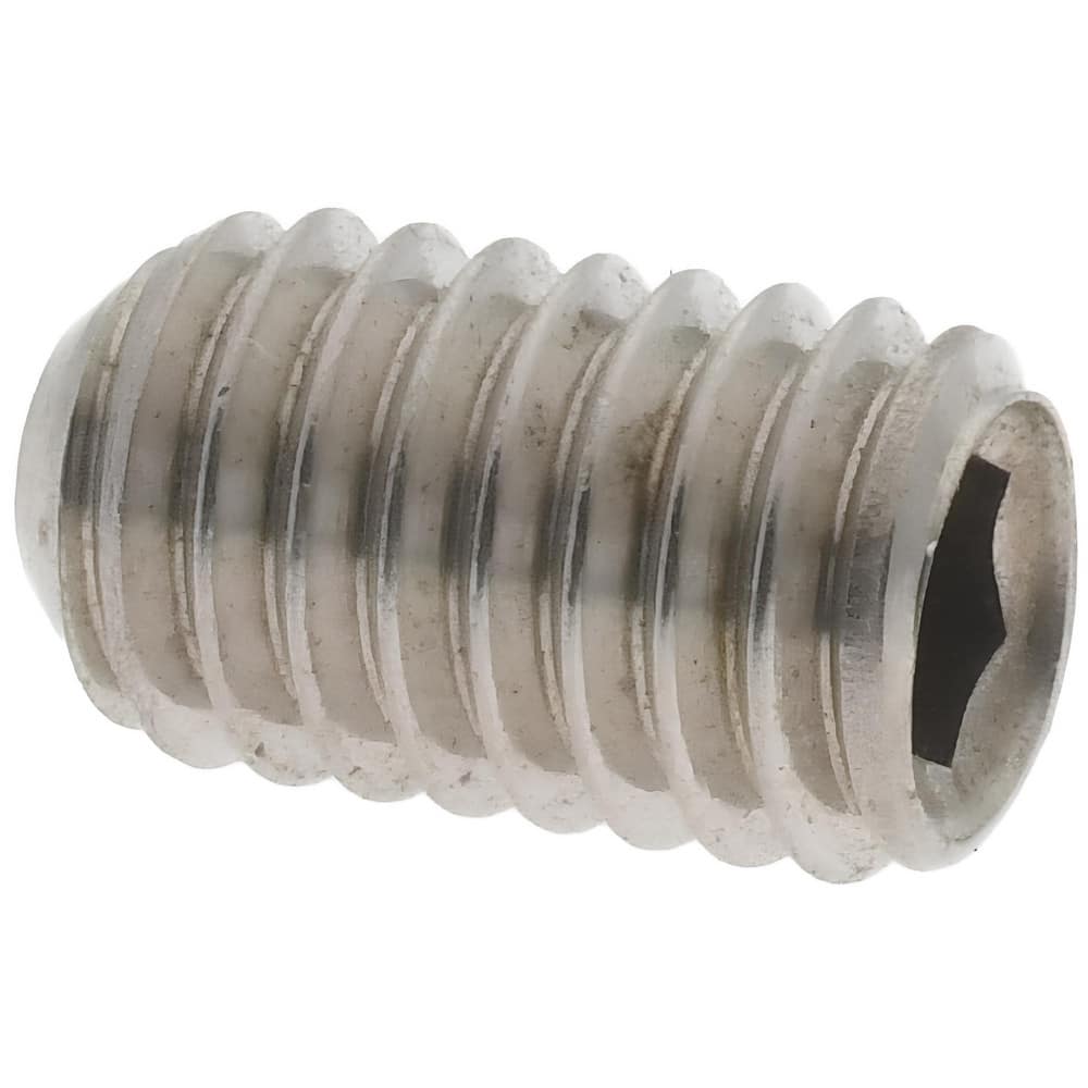 Value Collection - Set Screw: M6 x 1.00 x 10 mm, Cup Point, Stainless  Steel, Grade 18-8 & Austenitic Grade A2 - 67231522 - MSC Industrial Supply