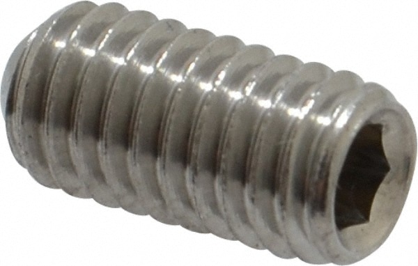 Value Collection MASS0060012CP Set Screw: M6 x 1.00 x 12 mm, Cup Point, Stainless Steel, Grade 18-8 & Austenitic Grade A2 Image