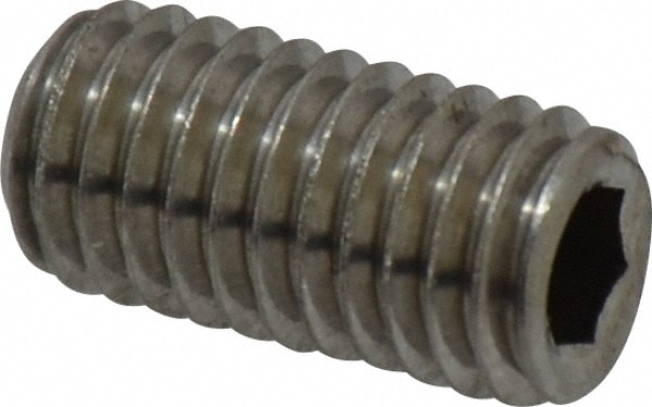 Value Collection MASS0080016CP Set Screw: M8 x 1.25 x 16 mm, Cup Point, Stainless Steel, Grade 18-8 & Austenitic Grade A2 Image