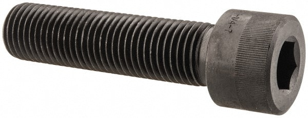 Holo-Krome 72408 Hex Head Cap Screw: 1-1/4 - 7 x 5", Alloy Steel, Black Oxide Finish Image