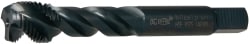 Spiral Flute Tap: M16x1.50 Metric Fine, 3 Flutes, Modified Bottoming, 6H Class of Fit, Vanadium High Speed Steel, Oxide Coated