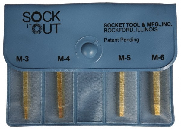 Sock It Out MOK1 Button Head Cap Screw Extractor: 4 Pc 