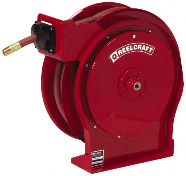 Reelcraft Hose Reel with Hose: 1/2″ ID Hose x 35', Spring Retractable  01991058 MSC Industrial Supply