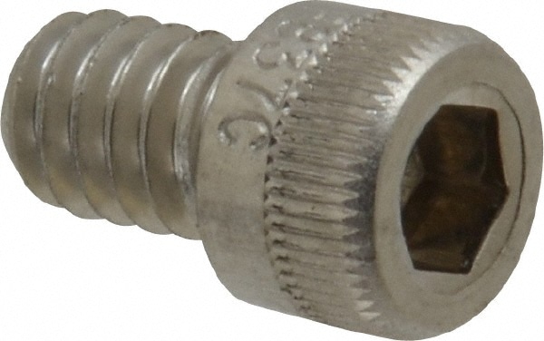 Holo-Krome 78052 Hex Head Cap Screw: 1/4-20 x 3/8", Grade 18-8 Stainless Steel, Uncoated Image