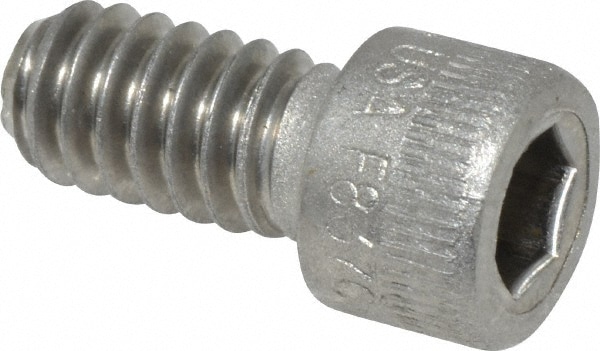 Holo-Krome 78054 Hex Head Cap Screw: 1/4-20 x 1/2", Grade 18-8 Stainless Steel, Uncoated Image