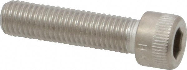 Holo-Krome 79040 Hex Head Cap Screw: 1/4-28 x 1", Grade 18-8 Stainless Steel, Uncoated Image