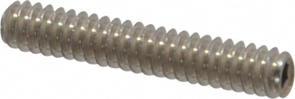 Value Collection R63260262 Set Screw: #4-40 x 5/8", Cup Point, Stainless Steel, Grade 18-8 Image