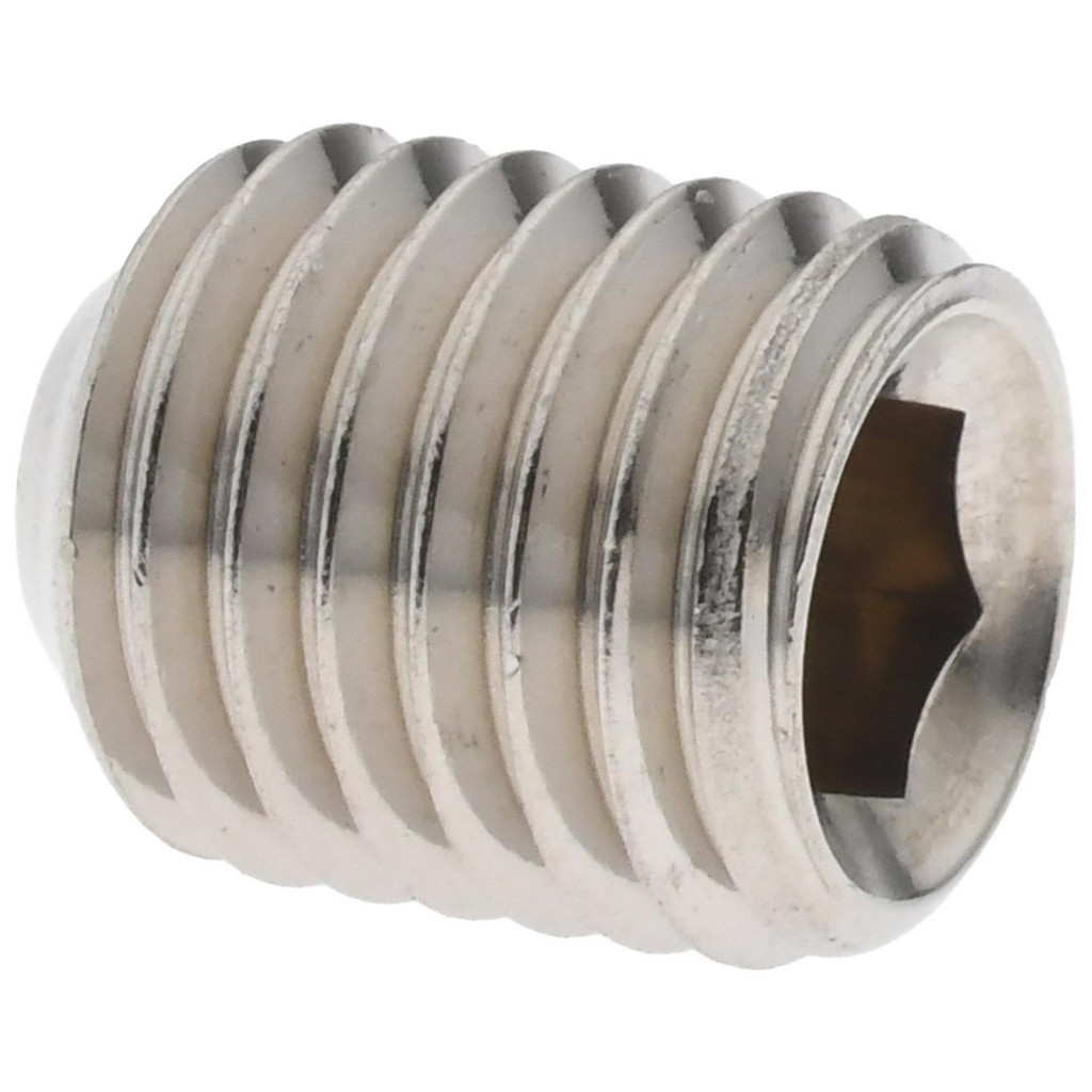 Value Collection R63263124 Set Screw: 5/16-24 x 3/8", Cup Point, Stainless Steel, Grade 18-8 Image