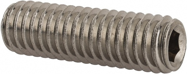 Value Collection R63263442 Set Screw: 3/8-16 x 1-1/4", Cup Point, Stainless Steel, Grade 18-8 Image