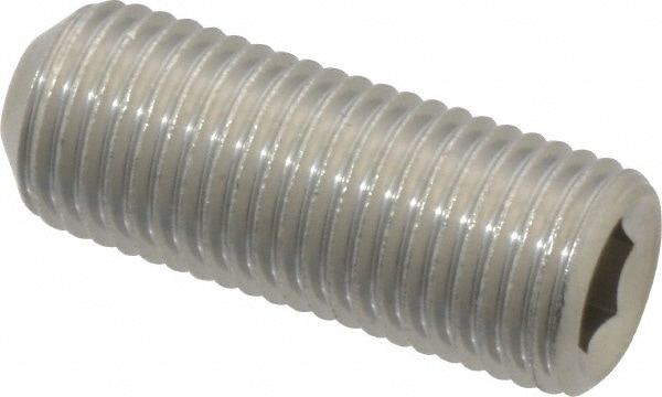 Value Collection R63263682 Set Screw: 3/8-24 x 1", Cup Point, Stainless Steel, Grade 18-8 Image