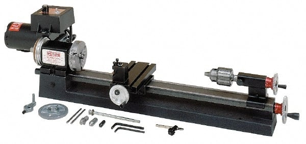 3-1/2" x 17" Miniature Lathe: Frequency, 100/240 V