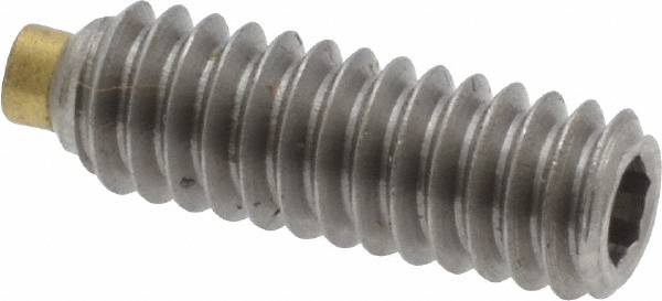 Value Collection BT-1420-750-SS Set Screw: 1/4-20 x 3/4", Soft Tip Point, Stainless Steel, Grade 18-8 Image