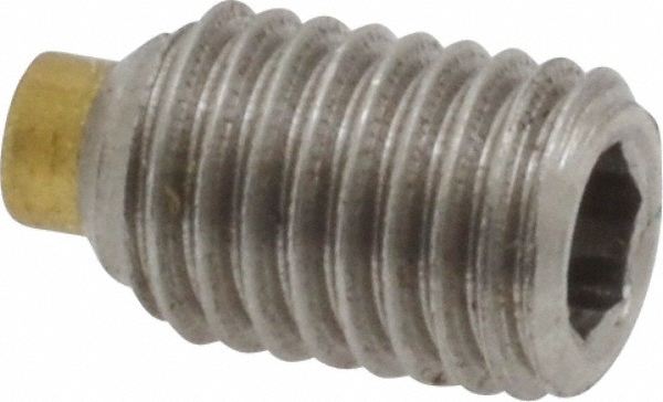 Value Collection BT-1428-375-SS Set Screw: 1/4-28 x 3/8", Soft Tip Point, Stainless Steel, Grade 18-8 Image