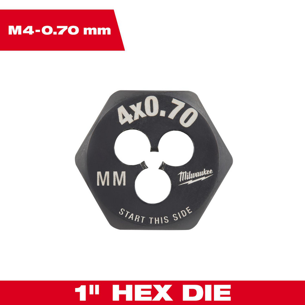 Milwaukee Tool | Milwaukee Hex Rethreading Die: Right Hand, No Carbon Steel | Part #49-57-5319